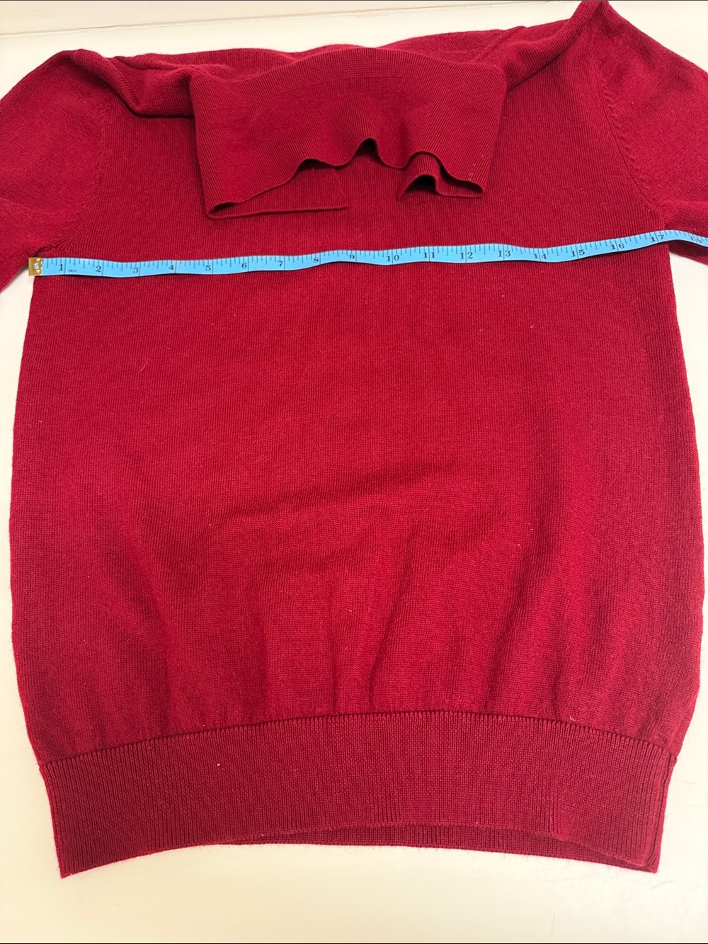 Turnbury Merino Wool Men's Burgundy Polo-Style Sweater - Picture 5 of 5